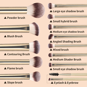 Juego Profesional <span class=keywords><strong>de</strong></span> 13 <span class=keywords><strong>Brochas</strong></span> <span class=keywords><strong>de</strong></span> <span class=keywords><strong>Maquillaje</strong></span> y Esponjas, con Logotipo Personalizado, Cerdas Suaves <span class=keywords><strong>de</strong></span> Primera Calidad, con Bolsa <span class=keywords><strong>de</strong></span> Almacenamiento - Product Image 5