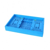 Caisses en plastique pliables, fournisseur de Qingdao, boîte de transport portable pliable avec poignée, empilable pour le stockage et le transport