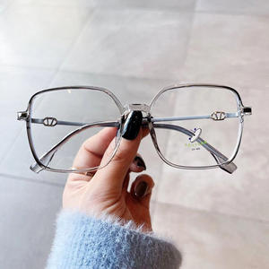 Gafas Qianai con Marco Cuadrado TR90 para Mujer, Anti Luz Azul, Protección UV, Lentes de PC, Estilo Coreano Extra Ancho - Product Image 3