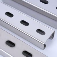 Support de fixation Unistrut pour panneaux solaires, profilé en C pour rack, profilé en C en acier pour système solaire