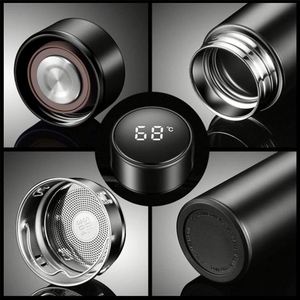 Thermos isotherme numérique 500 ml en acier inoxydable avec affichage LED de la température, tasse thermique, bouteille d'eau avec infuseur à thé - Product Image 2