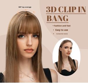 Europei americani di esportazione <span class=keywords><strong>parrucca</strong></span> anteriore in pizzo per le donne piccoli capelli sintetici realistici aria frangia capelli capelli grigi - Product Image 6