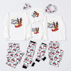 Nuevo Conjunto de Pijama Navideño de Punto a Rayas de Manga Larga con Cuello Elástico y Cintura Ajustable para Padres e Hijos - Product Image 4