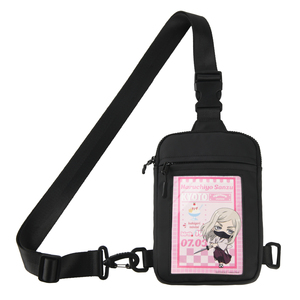 Sac Ita Minimaliste Personnalisé, Petit Sac Bandoulière Poitrine en Polyester avec Poche Frontale Transparente pour Affichage de Pins et Cartes Anime - Product Image 1