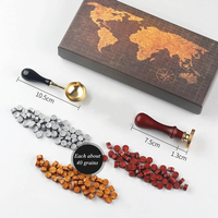 Fabricant de timbres de perles de cire à cacheter colorées pour kit de timbres de sceau de cire ensembles de boîte de carte