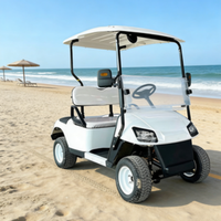 Voiturette de golf électrique 4 places avec vitres trempées, adaptée à divers usages, directement de l'usine, pour les trajets panoramiques toutes saisons et les dunes