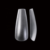 Gelsky Matte Non C Curve Coffin Nail Tip Ultra Thin Nail Tips