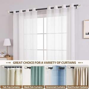 עיצוב משובח מוט <span class=keywords><strong>drapery</strong></span> יחיד עם סנפירי זכוכית מעוצבים בסגנון כפרי עבור משרד מלונות - Product Image 5