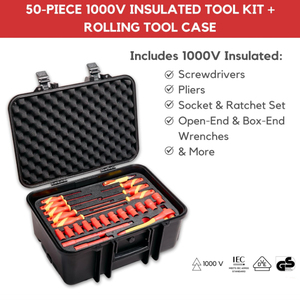Promotional Discount Professional Workshop Tool 1000V VDE 50pc Insulated Trolley <b>Suitcase</b> Tool <b>Boxes</b> 1000v Insulated 21pcs Wrenc - Product Image 3