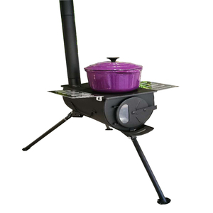 Réchaud de camping portable en bois, mini poêle pliable pour cuisson au feu de bois, foyer extérieur pour tente - Product Image 2