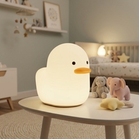 Lampe de chevet LED créative en silicone style ferme, avec interrupteur tactile, intensité réglable, protection oculaire, abat-jour blanc, pour usage résidentiel