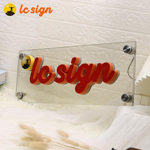 Lettres de canal LED de haute qualité logo 3D d'entreprise panneau de signalisation lumineux LED intérieur extérieur lettres LED en verre Facelit - Product Image 6