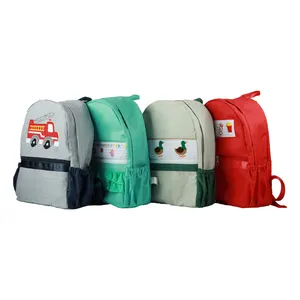Yüksek kaliteli kişiselleştirilmiş çocuk sırt çantası güzel önlüklü nakış özel sırt çantası çocuklar