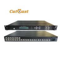 Modulador de 16 Sintonizadores FTA con Salida RF IP DVBT DVBC ISDBT ATSC para Transmisión de Canales en Vivo IPTV