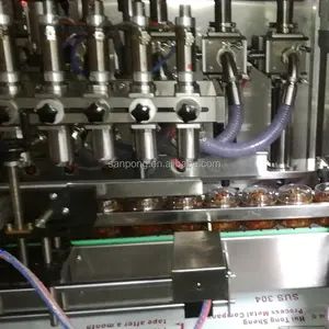 Máquina de llenado de pistón servo automática de gran compatibilidad para máquina de llenado de pasta/perfume/aceite/jugo/tubo