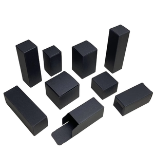 Boîte rectangulaire noire mate Offre Spéciale boîte avec logo personnalisé boîte-cadeau biodégradable <span class=keywords><strong>pour</strong></span> bijoux cosmétiques emballage expédition - Product Image 3