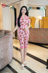 Femmes SOUDAGE TISSU FROID Pyjamas Ensemble Deux Pièces Pj Ensembles Vêtements De Nuit Boutonné Pj Ensembles Robe De Nuit Offre Spéciale - Product Image 6