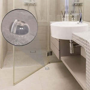Transparent Self Adhesive Eco-Friendly <b>Door</b> Draft Stopper Floor Mounted Anti-Collision Anti-Noise Rubber Guard for <b>Doors</b> - Product Image 2
