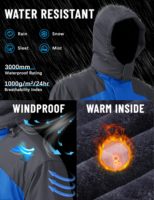 Ventes en gros de vestes coupe-vent pour hommes, vestes imperméables pour hommes, vestes de ski personnalisées à capuche pour hommes
