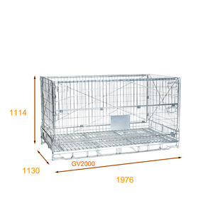 1976x1130xh1114 भारी शुल्क गोदाम पैलेट धातु भंडारण तार जाल कंटेनर कार्गो और भंडारण उपकरण - Product Image 3