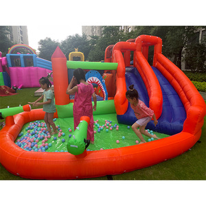 <b>Inflatable</b> Castle <b>Water</b> Climbing Swimming Pool <b>Slide</b> Kids Outdoor Toddler House Home House <b>Inflatable</b> House Inflat - Product Image 1