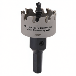 T.C.T. Sierra perforadora para acero inoxidable de 40 mm de diámetro, fabricada en Italia - Product Image 2