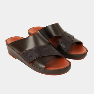 Sandales arabes BUSY GIRL pour hommes, <span class=keywords><strong>cuir</strong></span> de <span class=keywords><strong>luxe</strong></span> de première qualité, fabrication artisanale <span class=keywords><strong>italienne</strong></span>, design personnalisé, boîte de marque, fournisseur d'usine - Product Image 4