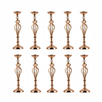 Support de composition florale en métal haut pour la décoration de table de réception de mariage, support élégant en métal pour centre de table floral de mariage