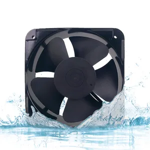 Dc su geçirmez 20060 200mm 12v 24v 48v ısı değiştirici soğutma için yüksek basınçlı Fan & ısı alışverişi ekipmanı