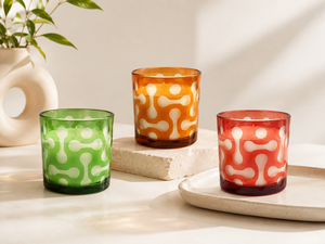 Modern Colorful Dot Glass Jar Scented <b>Paraffin</b> Wax Candle Cylinder Home Decoration Floral Plant Fragrance Aromatherapy - Product Image 5