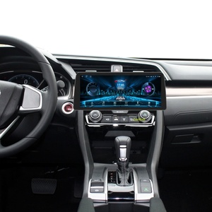 Para <span class=keywords><strong>Honda</strong></span> <span class=keywords><strong>Civic</strong></span> 2015-2020 Android Radio DSP unidad principal estéreo de coche con pantalla QLED navegación GPS Video y Multimedia FM - Product Image 1