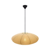 Lampe suspendue en papier de riz faite à la main suspension style japonais abat-jour forme ovale pour la décoration de festival intérieur