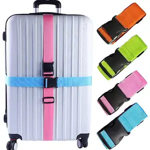 Oem du lịch vali hành lý dây đeo biểu tượng tùy chỉnh Vali đóng gói Túi dây đeo cá nhân có thể điều chỉnh vành đai