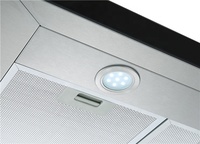 벽 마운트 범위 후드 굴뚝 추출기 연기 배기 섬 주방 범위 밥솥 후드 전기 OEM 가정용 2X1.5 LED 220