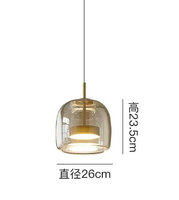 Lustre LED carré moderne en fer doré pour restaurant, chambre à coucher, design de luxe haut de gamme, table de chevet, café, bar