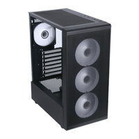 SAMA Mesh Design PC Gaming Filtre à poussière magnétique Châssis de jeu Boîtier d'ordinateur de jeu en verre trempé