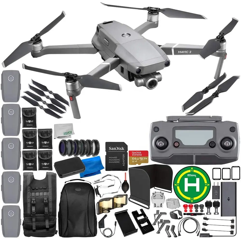 Wholesale Original DJI Mavic 2 Zoom Drone Quadcopter with 24-48mm Optical Zoom Camera 5-Battery 64GB Ultimate Bundle