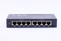 8 puertos VGA Splitter 1x8 UTP Extender 300M (984ft) por Single Cat5e/6 Cable Video Audio Extender