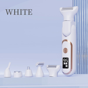 Maquinilla de afeitar eléctrica <span class=keywords><strong>5</strong></span> en 1 para mujer, depilación para cuerpo, nariz, recortadora de pelo, maquinilla de afeitar eléctrica inalámbrica, depiladora, dispositivo de belleza - Product Image 5