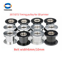 Courroies de distribution 3D pour imprimantes, en alliage, 16T, 20T, 40T, GT2, 2GT, largeurs 6mm, 10mm, 15mm, poulies dentées OEM