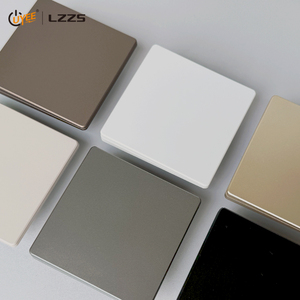 1/مفتاح إضاءة جداري نحيف للغاية ناعم الملمس مع تشطيب غير لامع مادة كمبيوتر متينة 13A كحد أقصى. متوفر تصنيع المعدات الأصلية - Product Image 4