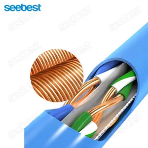 Seebest nhà sản xuất 305m UTP Mạng Cáp giá tốt UTP Cat 6 cáp ngoài trời, CAT 6 cáp