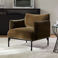 Fauteuil individuel moderne en tissu personnalisable, style minimaliste italien de luxe léger, pour chambre et salon