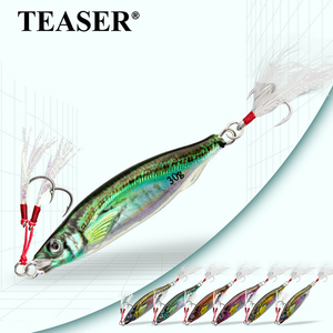 TEASER WC-26 3D<span class=keywords><strong>ก</strong></span>ารพิมพ์โลหะJigล่อ 10G 15G 20G 25G 30G 40G 60G 80Gยาวต<span class=keywords><strong>ก</strong></span>ปลาโลหะJigbait Mini Jiggingล่อ - Product Image 1