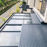 Pare-soleil en aluminium pour extérieur, rideau supérieur intelligent isolant thermiquement, stores rétractables, stores intelligents, volets