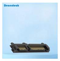 Conector de Alimentación Denentech SATA 7+15P Macho Tipo Soldadura para PCB