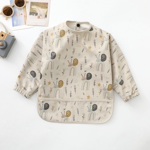 ผ้ากันเปื้อนเด็กกันน้ำลายลายการ์ตูน ผ้ากันเปื้อนเด็ก<span class=keywords><strong>อ่อน</strong></span>นุ่มพิเศษพร้อมดีไซน์ป้องกันสิ่งสกปรก ผ้ากันเปื้อนแขนยาว - Product Image 6