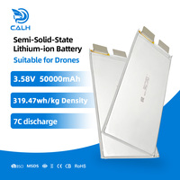 Batterie semi-solide CALH 3.58V 50Ah, densité 319Wh/kg, décharge à haut débit 7C, batterie lithium polymère 50000mAh pour drone UAV