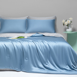 Multi-Color Zomer Coolness Ijs Zijde Beddengoed Set Machine Wasbaar Koel Vezel Dunne Quilts - Product Image 6