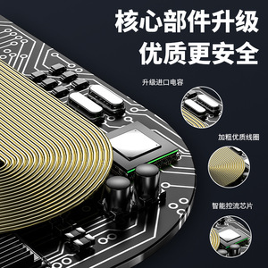 Cargador Inalámbrico de 15W para Coche, Soporte para Teléfono con Rotación de 360 Grados, Ventilación de Aire, con Luz Indicadora LED, Diseño Cyberpunk - Product Image 4